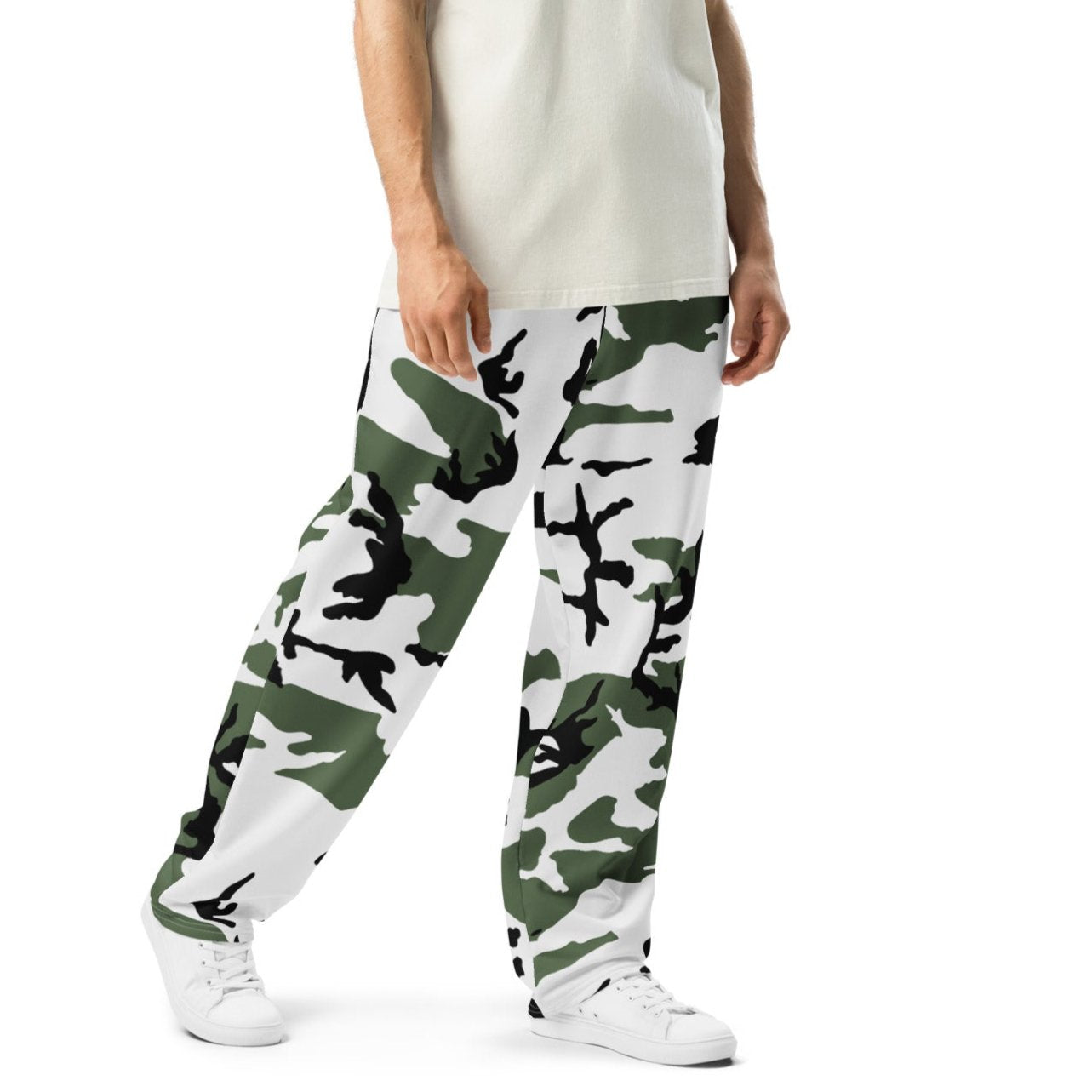 Three-Color Snow Camo Sweatpants