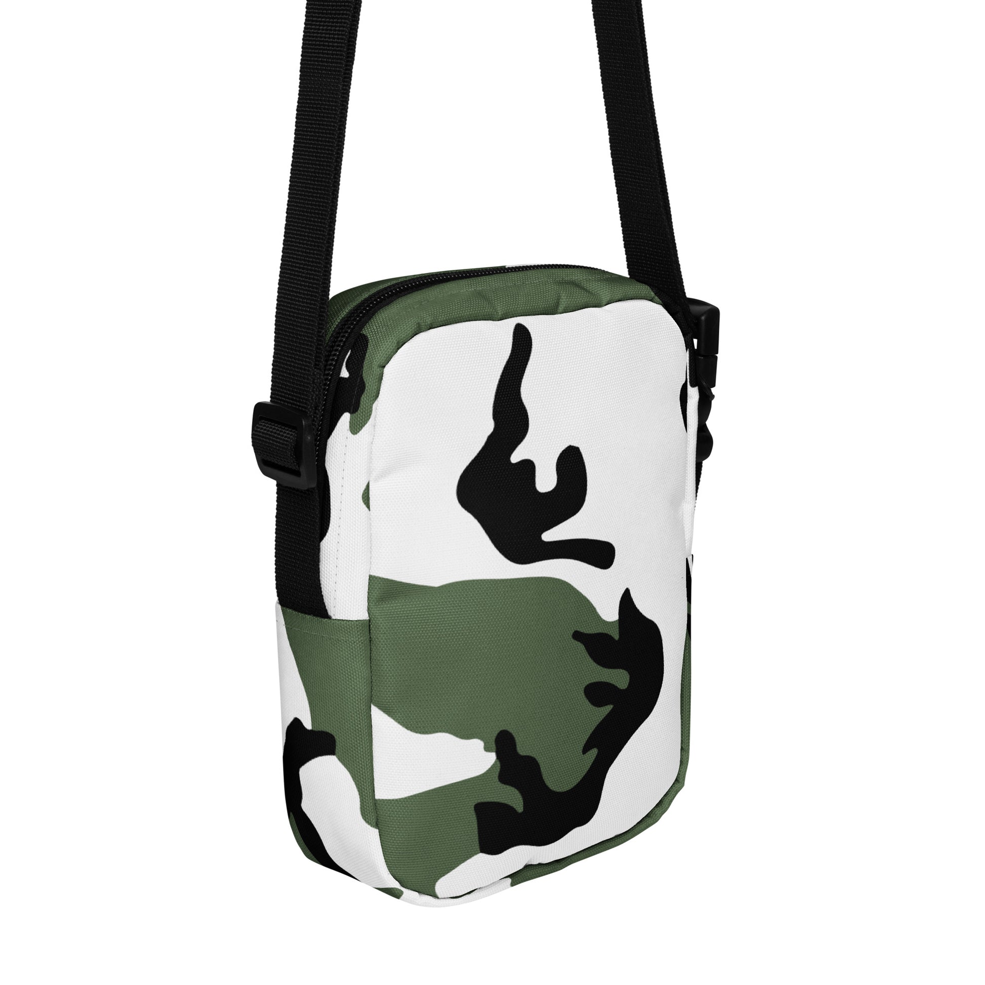 Three-Color Snow Camo Crossbody Bag