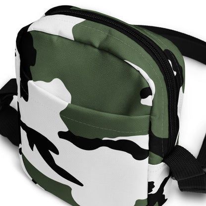 Three-Color Snow Camo Crossbody Bag