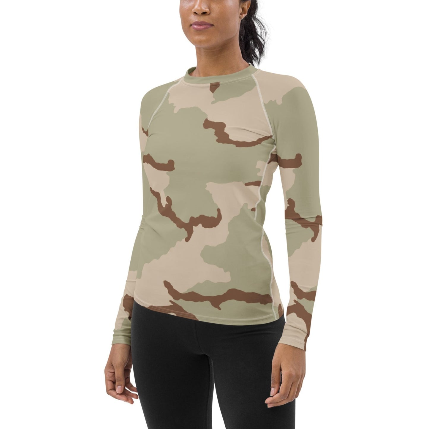 Three-Color Desert Camo Women's Long-sleeve Base Layer