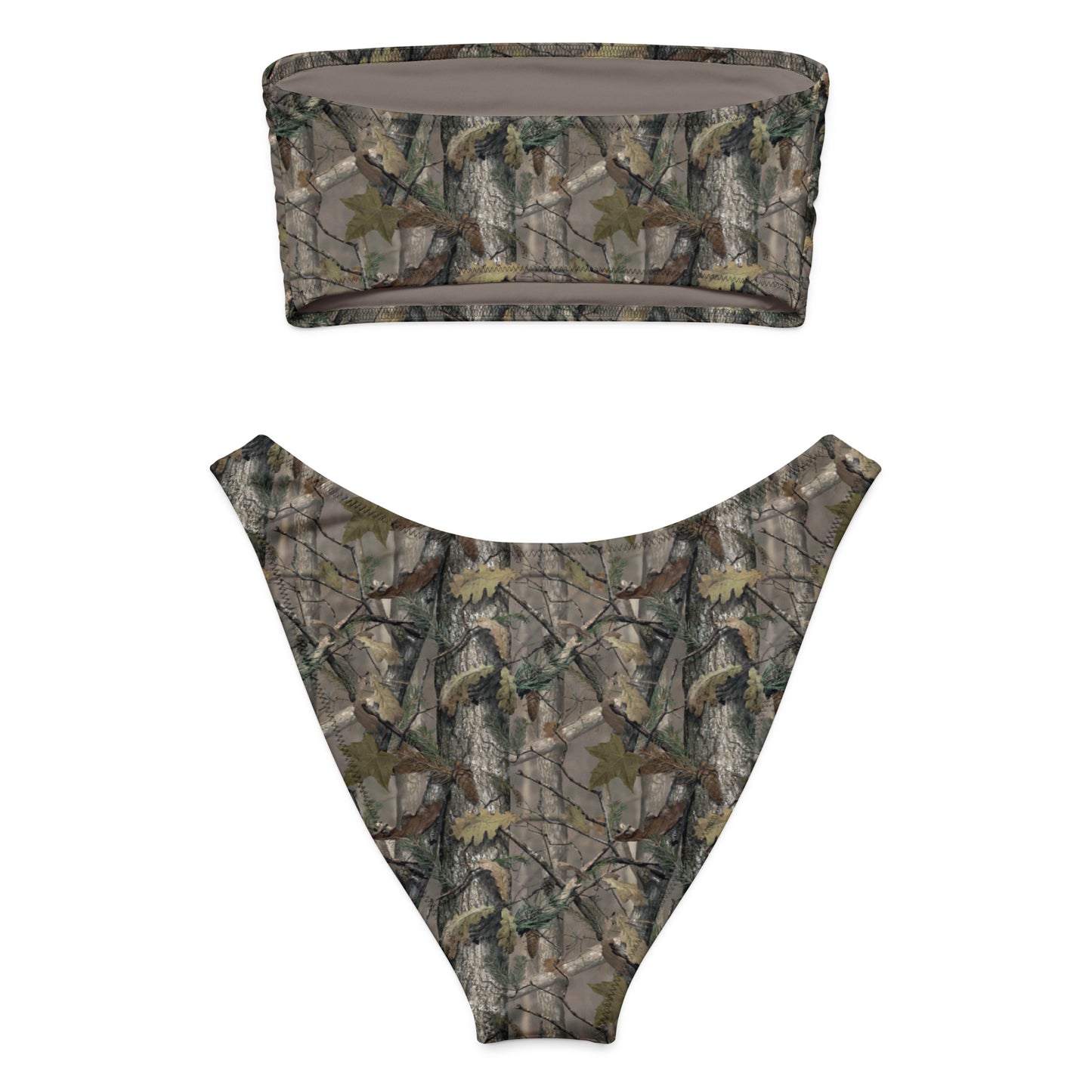 Blind Max HD Camo Bandeau Bikini Set
