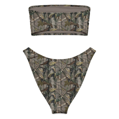 Blind Max HD Camo Bandeau Bikini Set