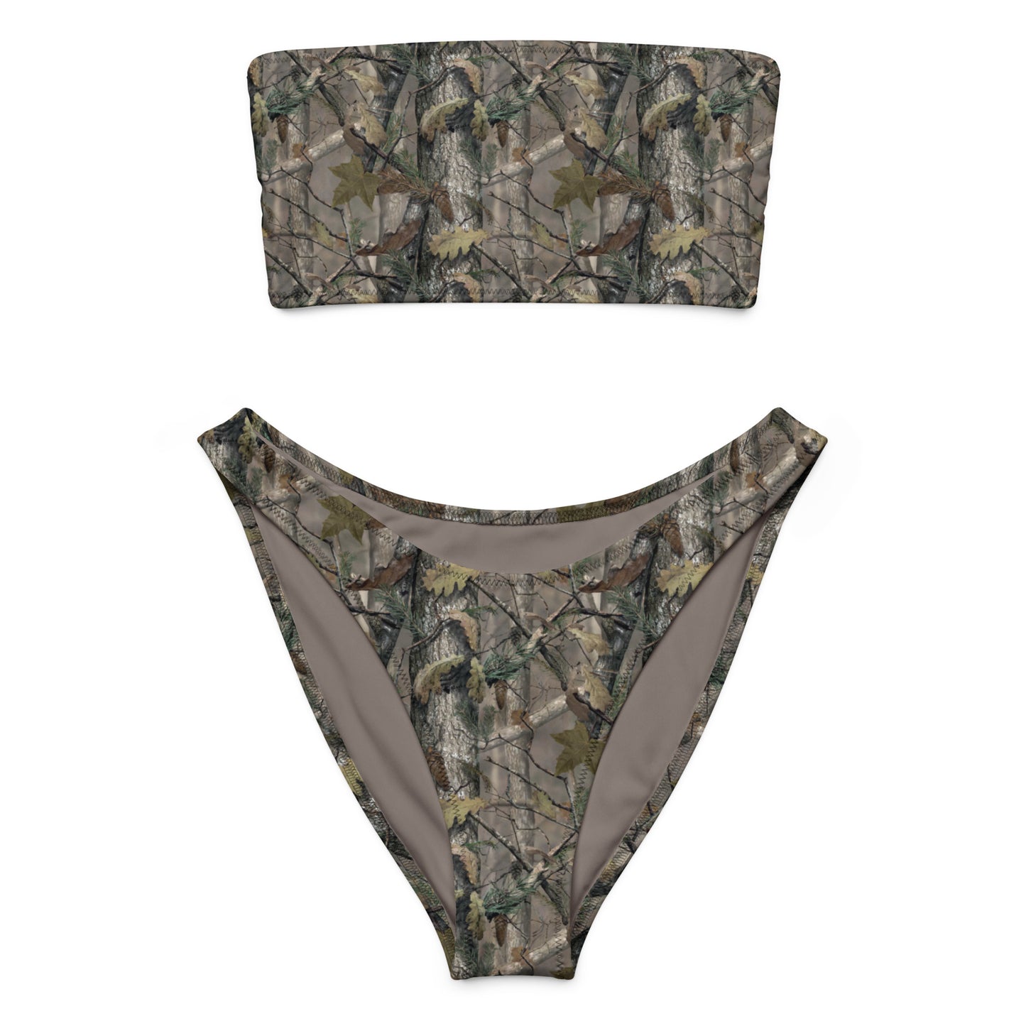 Blind Max HD Camo Bandeau Bikini Set