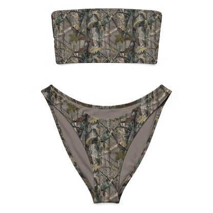 Blind Max HD Camo Bandeau Bikini Set