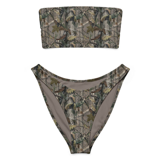 Blind Max HD Camo Bandeau Bikini Set