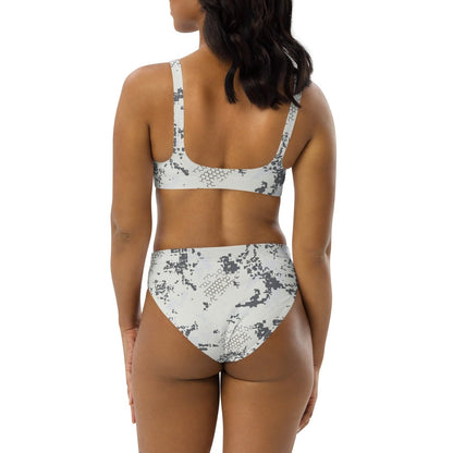 BlindTech Snow Camo High-Waisted Bikini Set