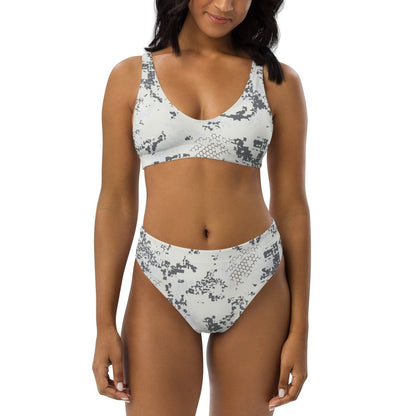 BlindTech Snow Camo High-Waisted Bikini Set