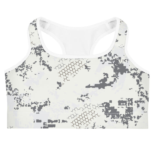 BlindTech Snow Camo Racerback Sports Bra