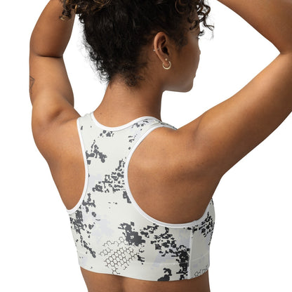 BlindTech Snow Camo Racerback Sports Bra