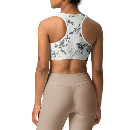 BlindTech Snow Camo Racerback Sports Bra