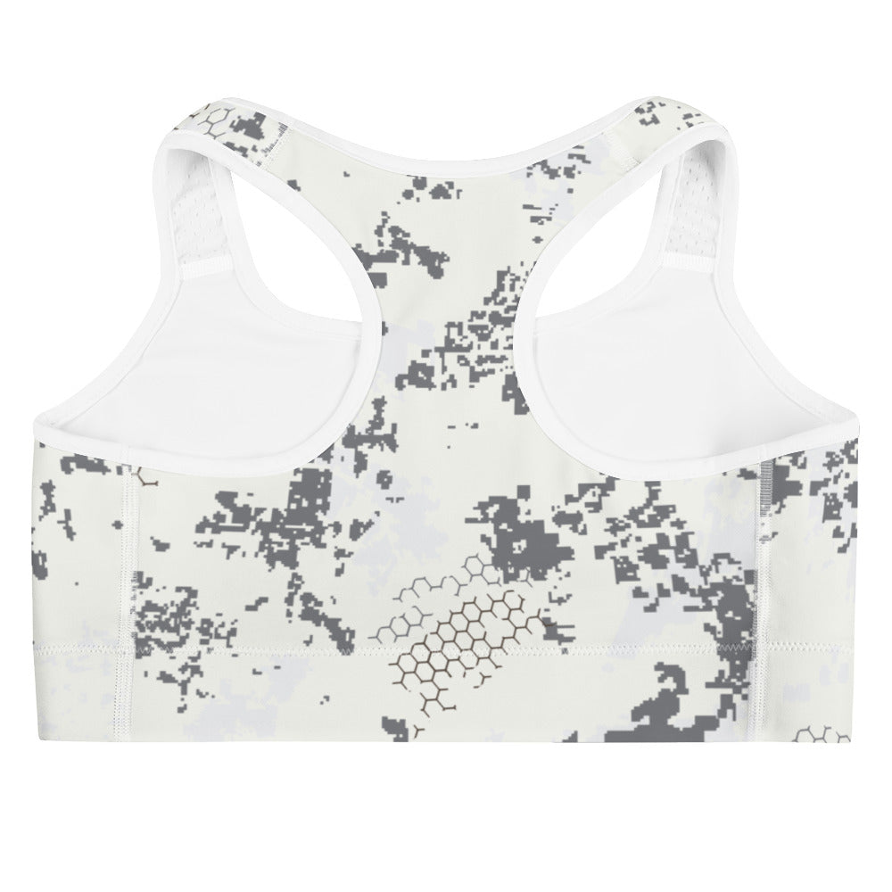 BlindTech Snow Camo Racerback Sports Bra