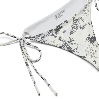BlindTech Snow Camo String Bikini Set bottom inside label detail