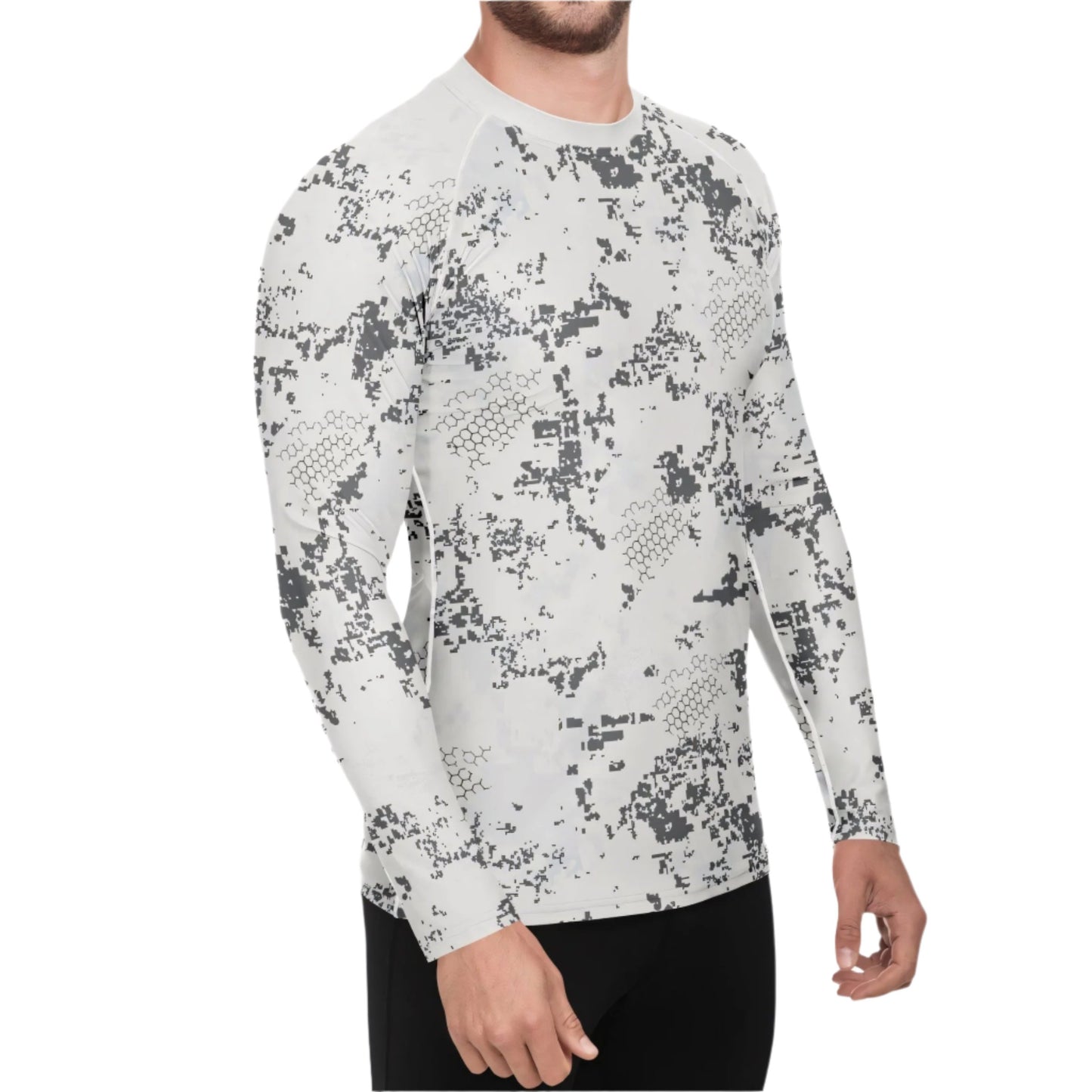 BlindTech Snow Camo Men's Long-Sleeve Base Layer