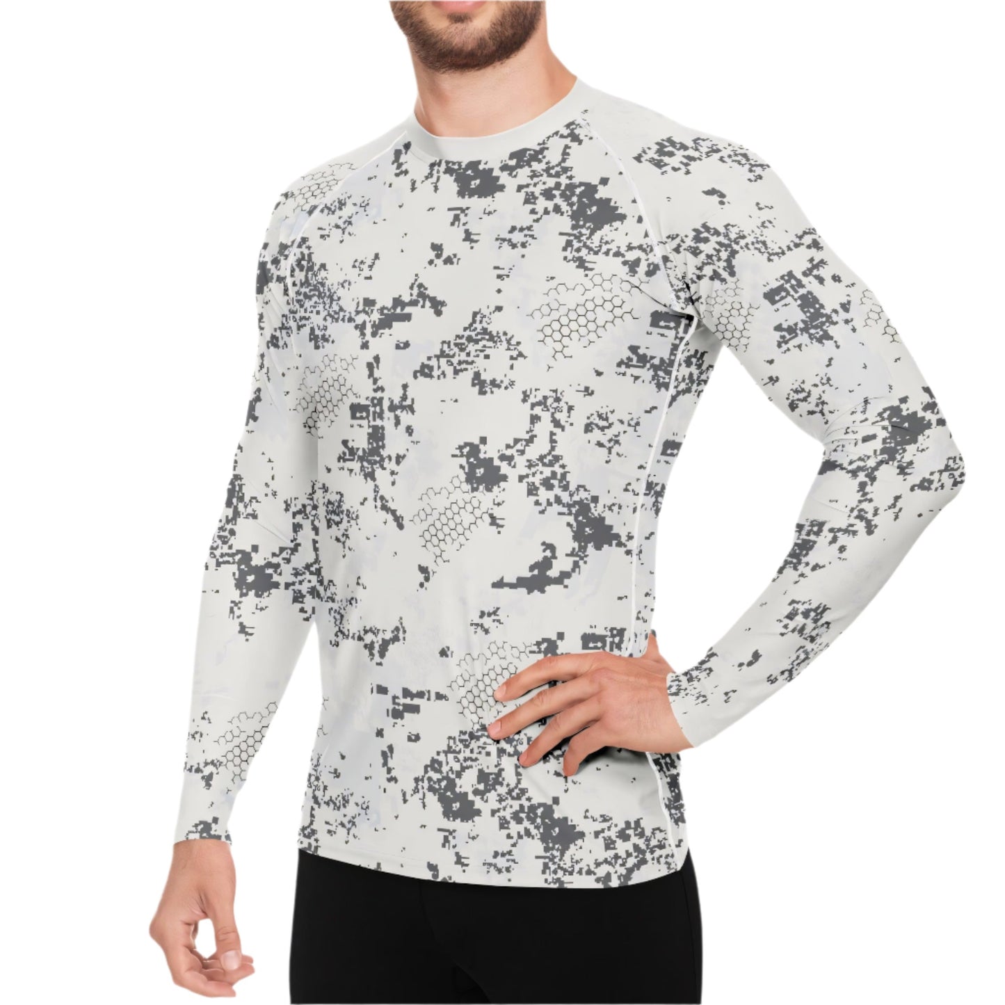 BlindTech Snow Camo Men's Long-Sleeve Base Layer