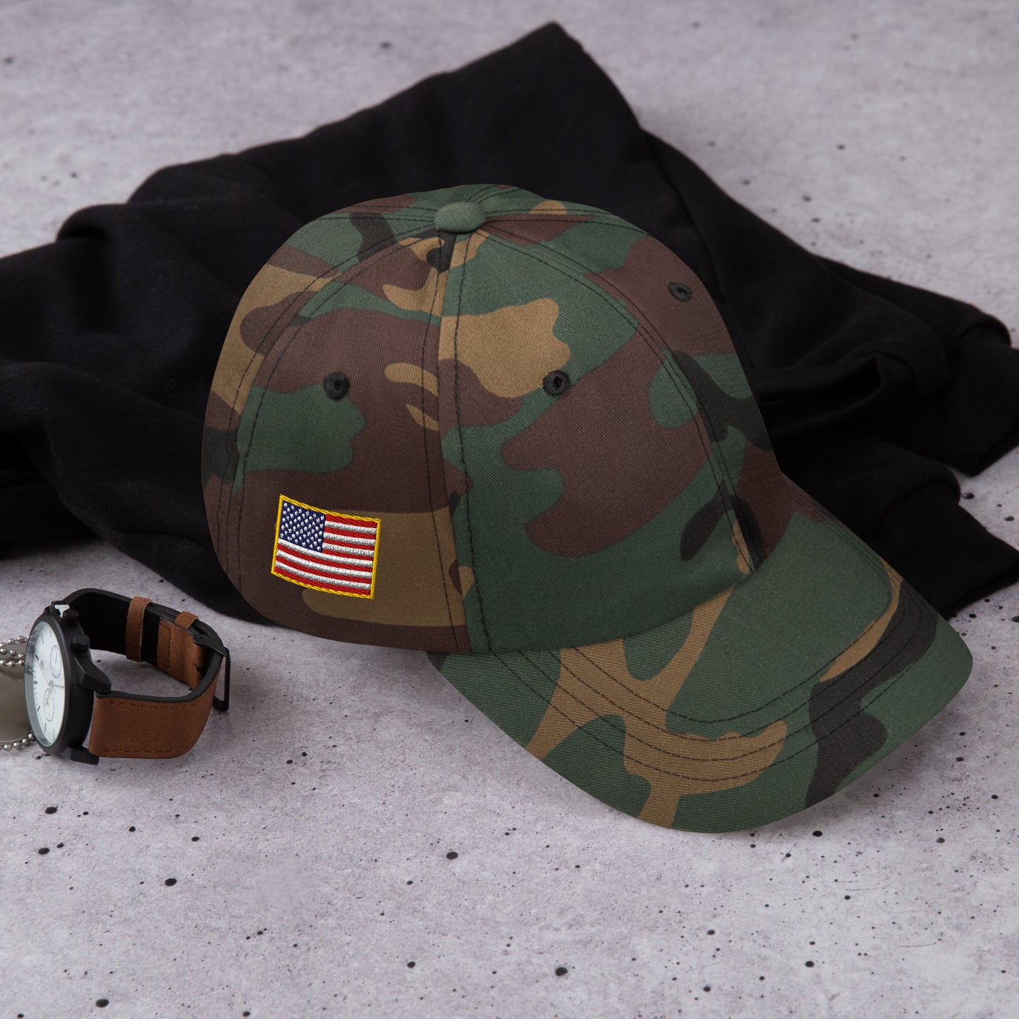 M81 Woodland Camo 6 Panel Cap