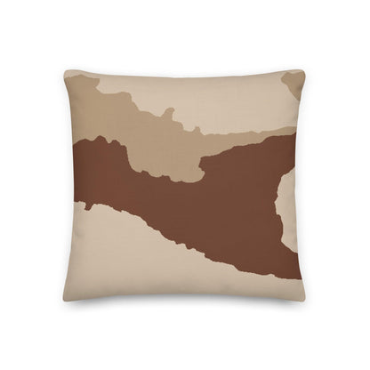 Daguet Desert Camo 18" Throw Pillow _ Concealing Coloration
