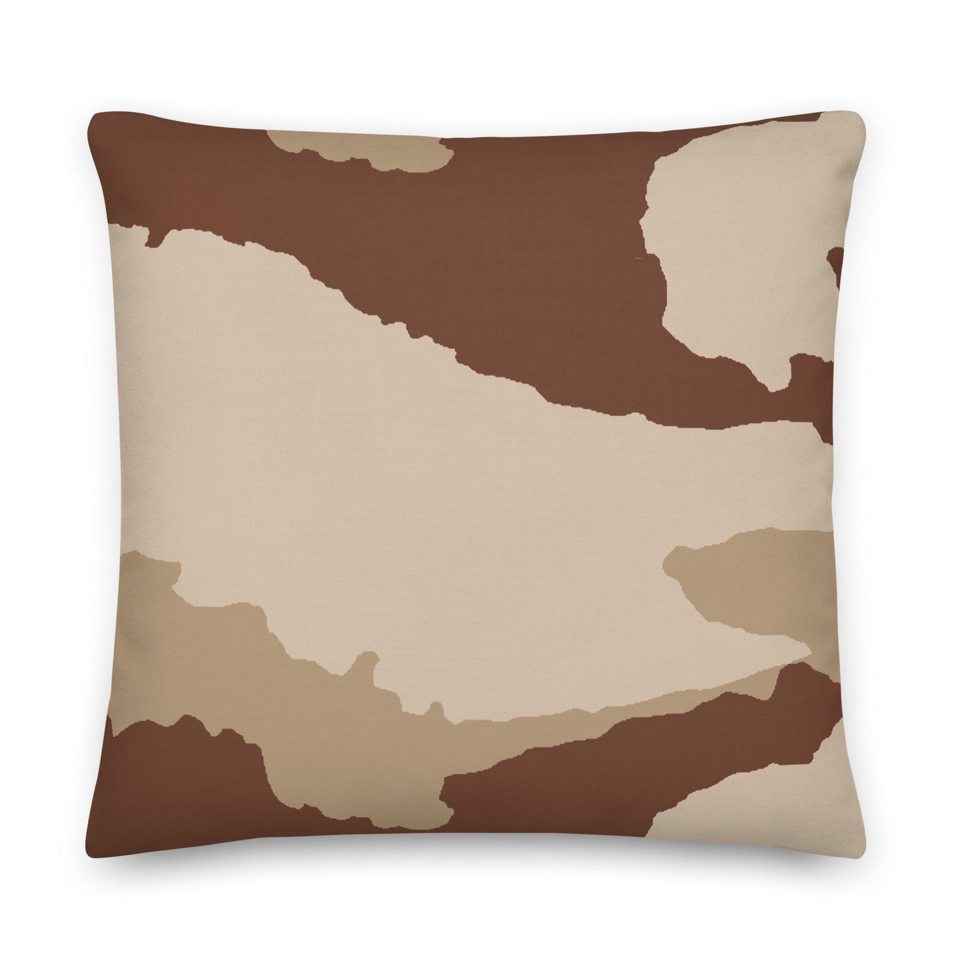 Daguet Desert Camo 22" Throw Pillow _ Concealing Coloration