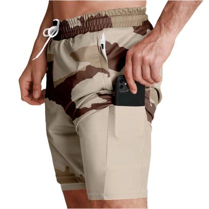Daguet Desert Camo Lined Shorts 7" _ Concealing Coloration