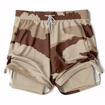 Daguet Desert Camo Lined Shorts 7" _ Concealing Coloration