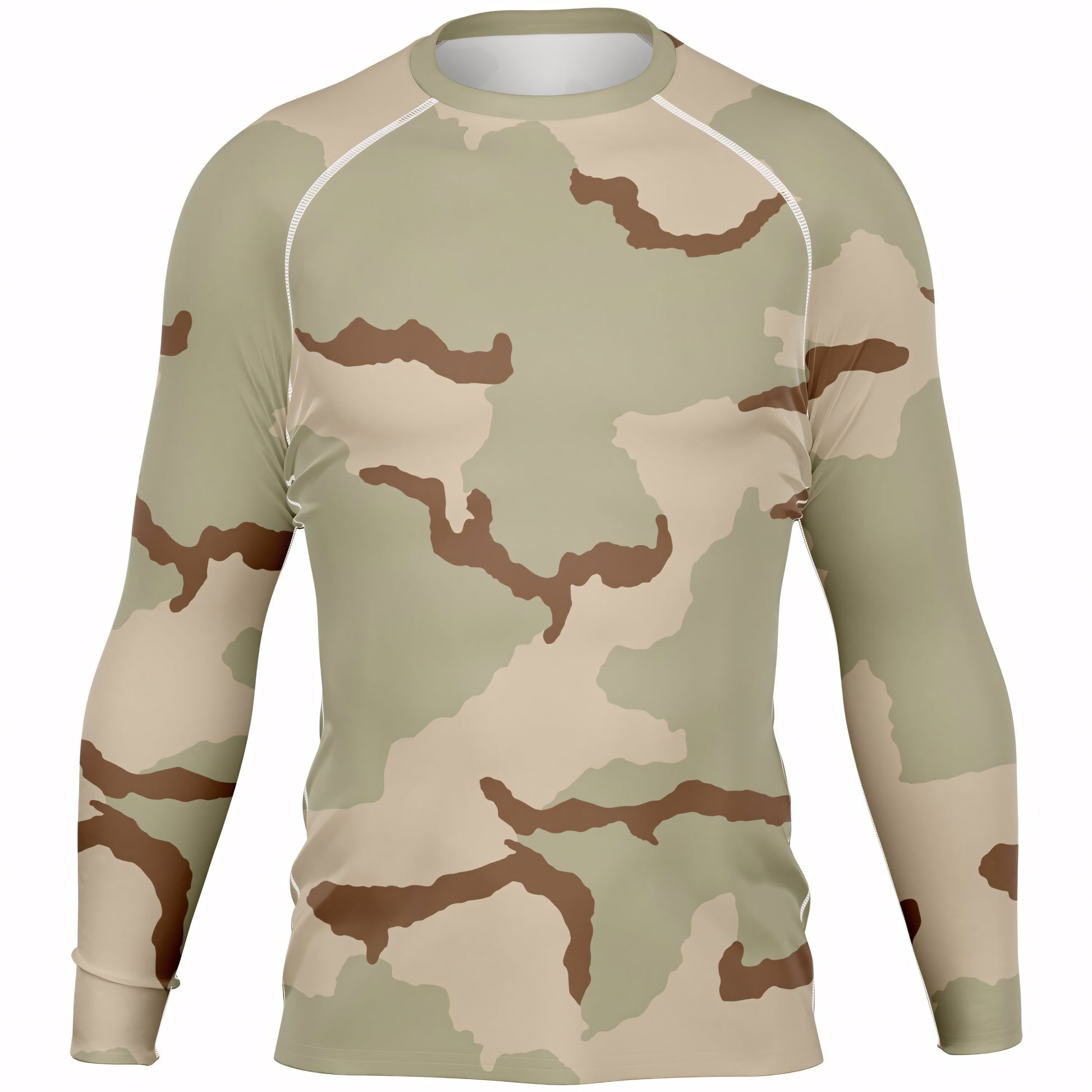 Three-Color Desert Camo Men's Long-sleeve Base Layer