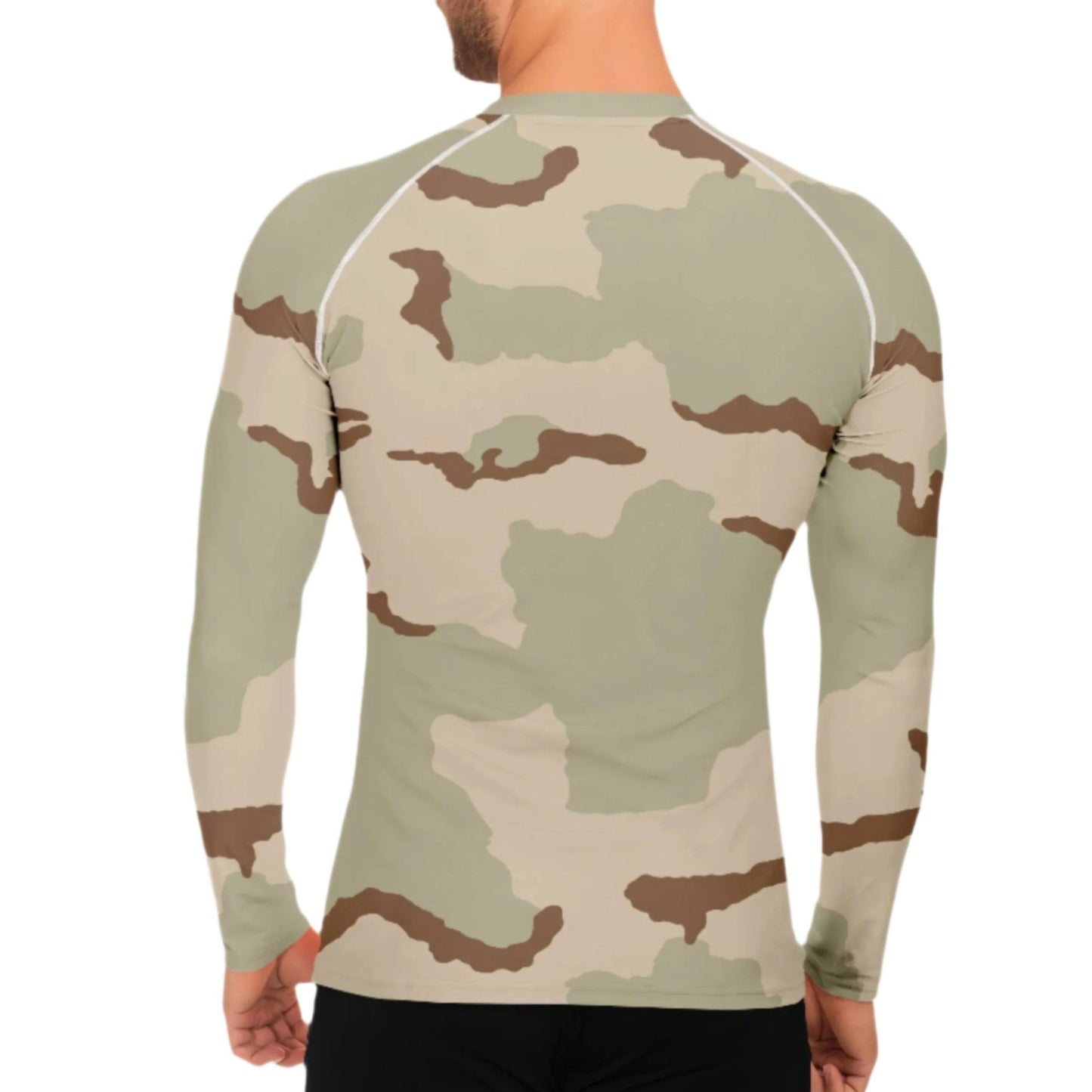 Three-Color Desert Camo Men's Long-sleeve Base Layer