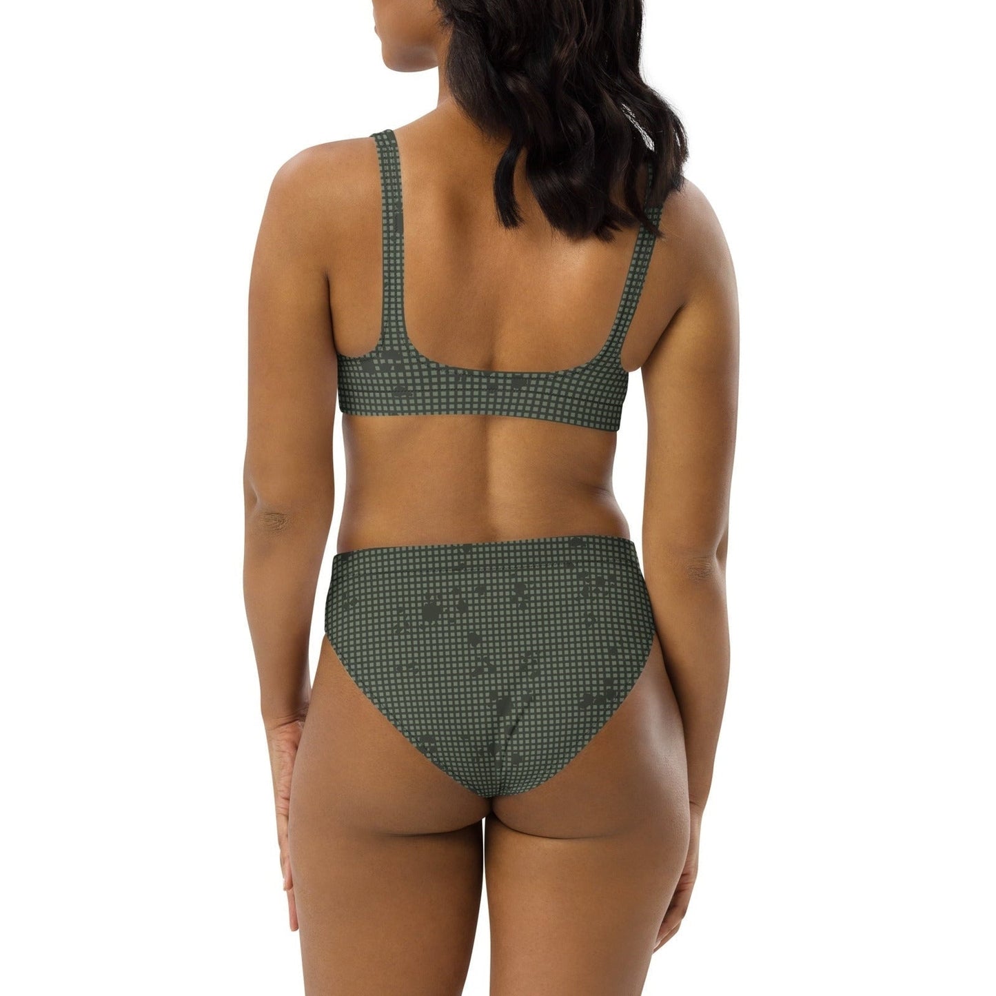 Desert Night Camo High-Waisted Bikini Set