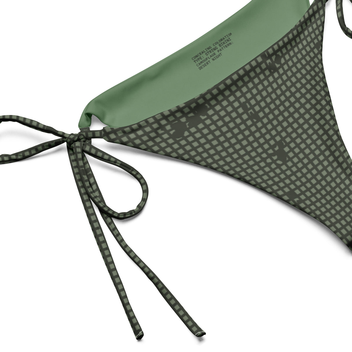 Desert Night Camo String Bikini Bottom.