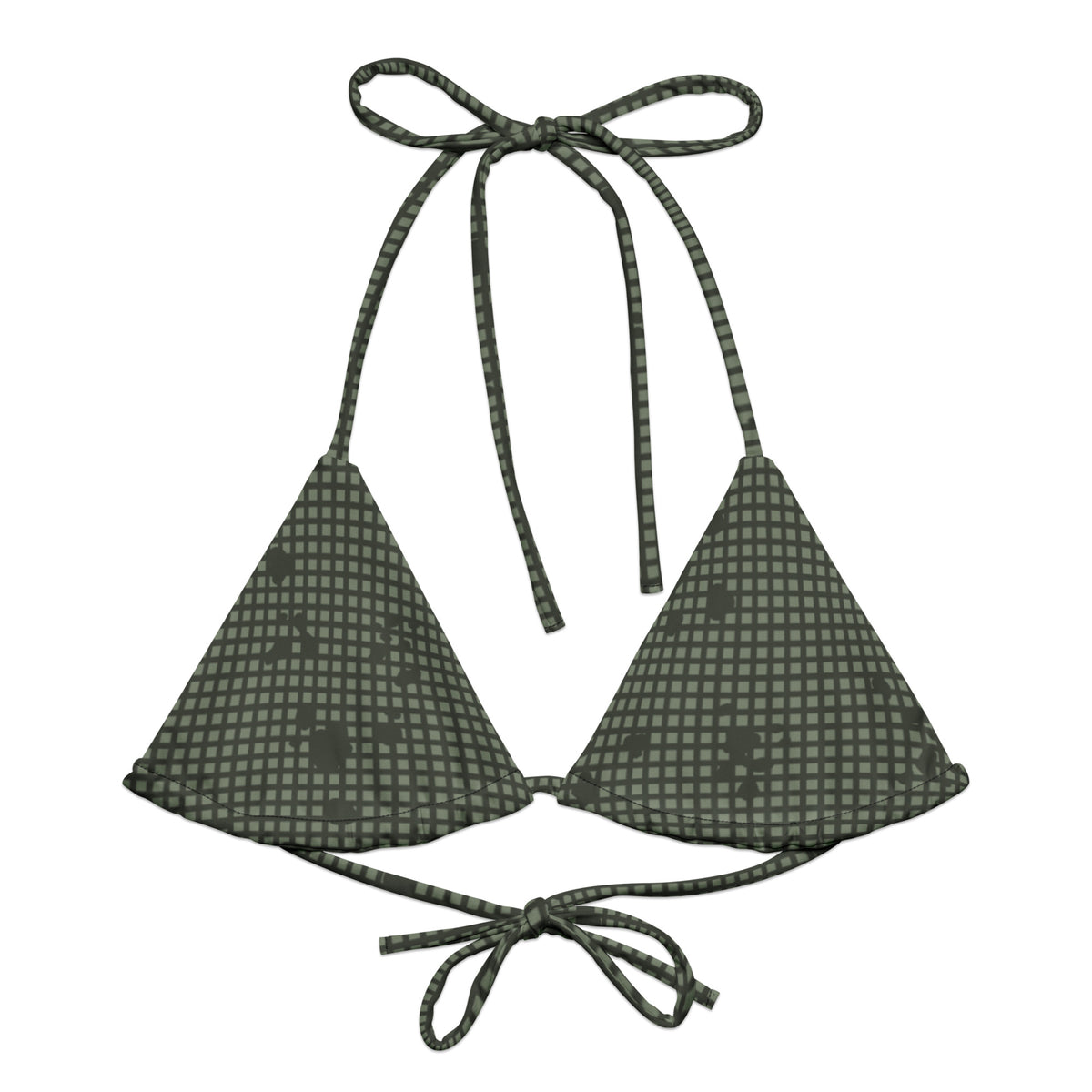 Desert Night Camo String Bikini Top