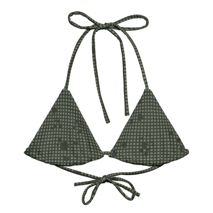 Desert Night Camo String Bikini Top