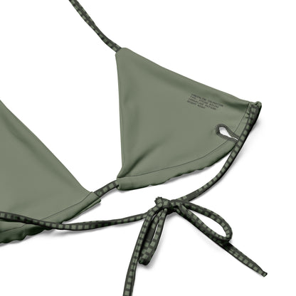 Desert Night Camo String Bikini Top.