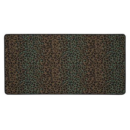 Leopard Spot Camo Computer Desk Mat Rectangular Desk Mat Leopard Print