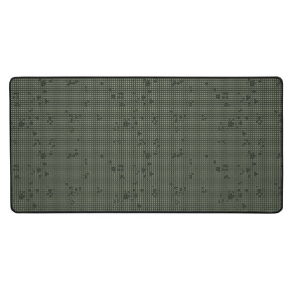 Desert Night Camo Desk Mat Flat Rectangular Olive Green Mouse Pad