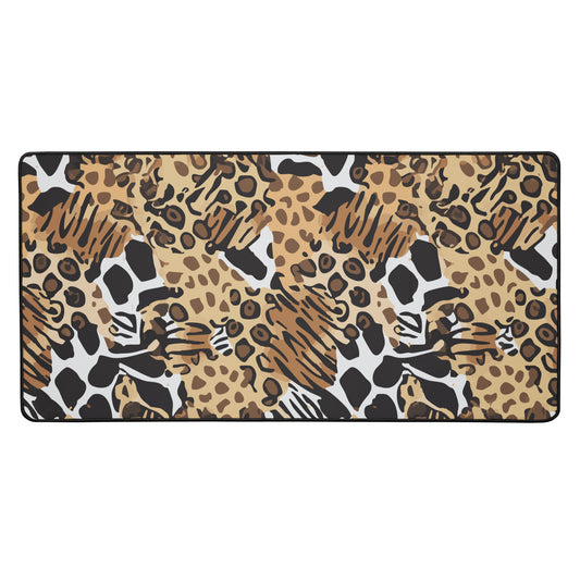 Animals Camo Desk Mat Rectangular Animal Print Patterned Mousepad