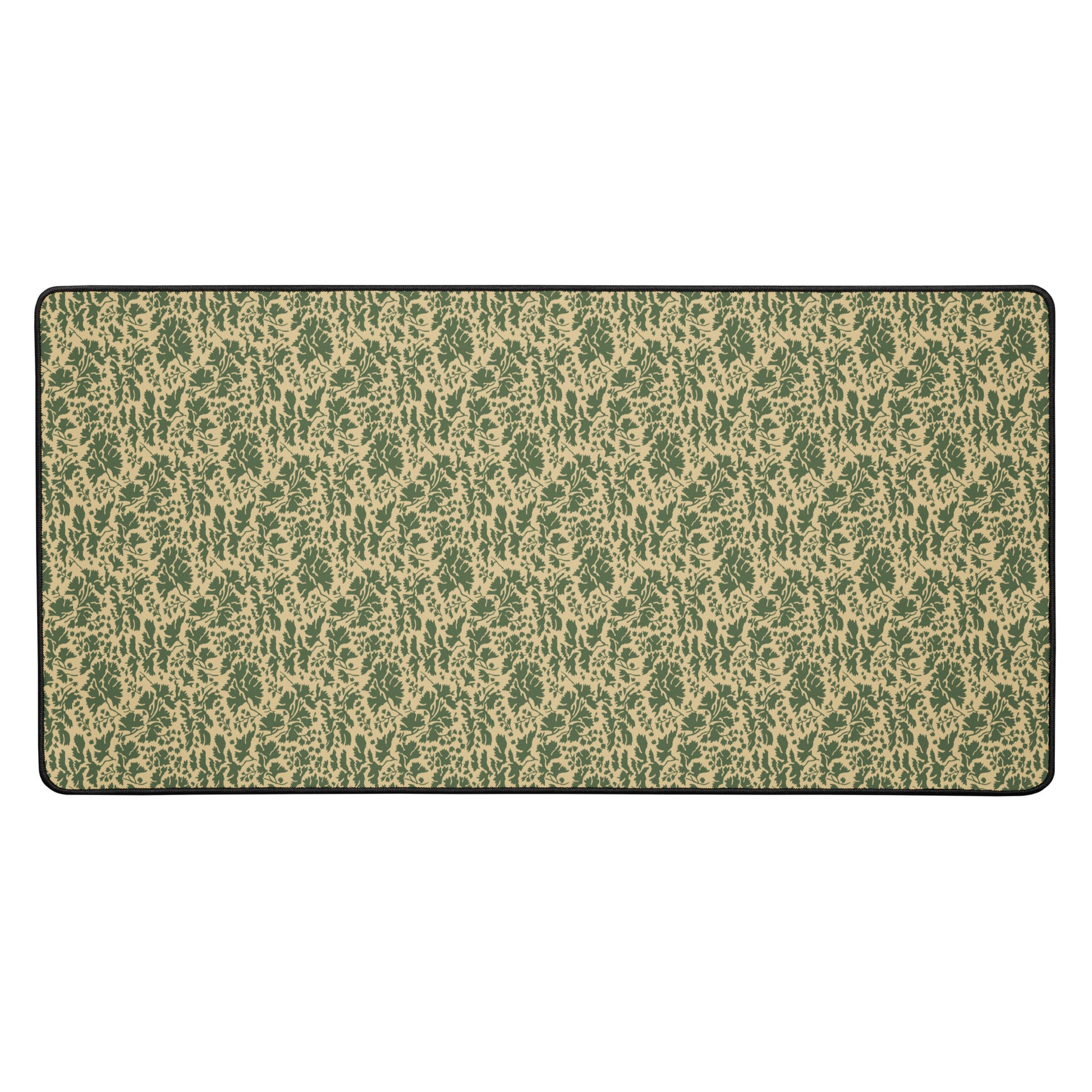 Pietruszka Camo Desk Mat Rectangular Mouse Pad Green Beige