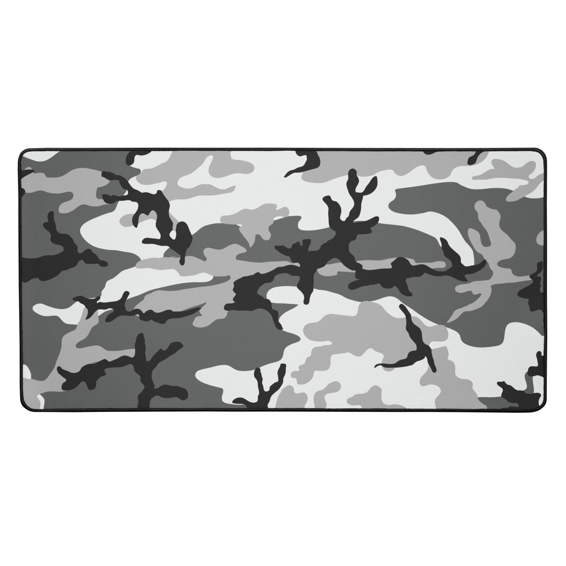 M81 Urban Camo Desk Mat Gray White Camouflage Patterned Mouse