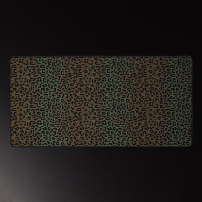 Leopard Spot Camo Computer Desk Mat Reflective Leopard Print Mouse Pad