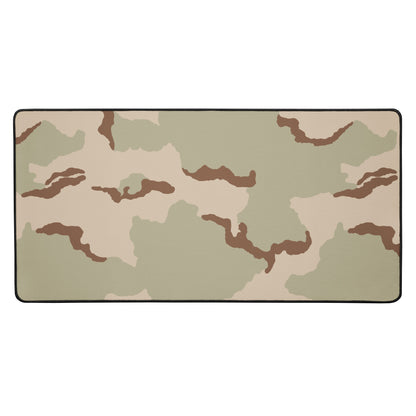 Three Color Desert Camo Desk Mat Desert Camouflage Patterned Mouse Pad