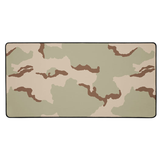 Three Color Desert Camo Desk Mat Desert Camouflage Patterned Mouse Pad