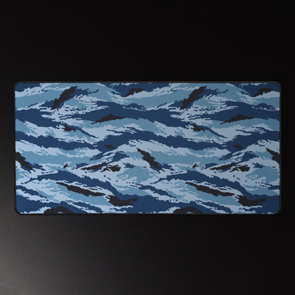Kamysh Blue Camo Computer Desk Mat