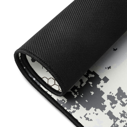 Blindtech Snow Camo Desk Mat Black White Digital Camouflage Mouse