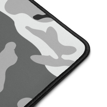 M81 Urban Camo Desk Mat Gray Camouflage Patterned Mousepad Black