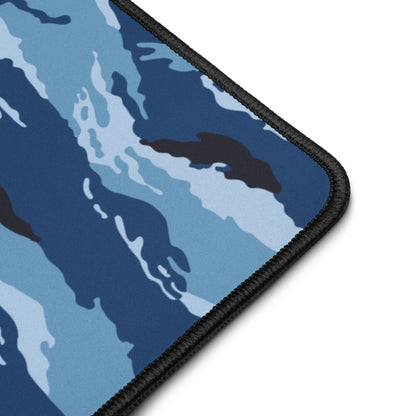 Kamysh Blue Camo Computer Desk Mat