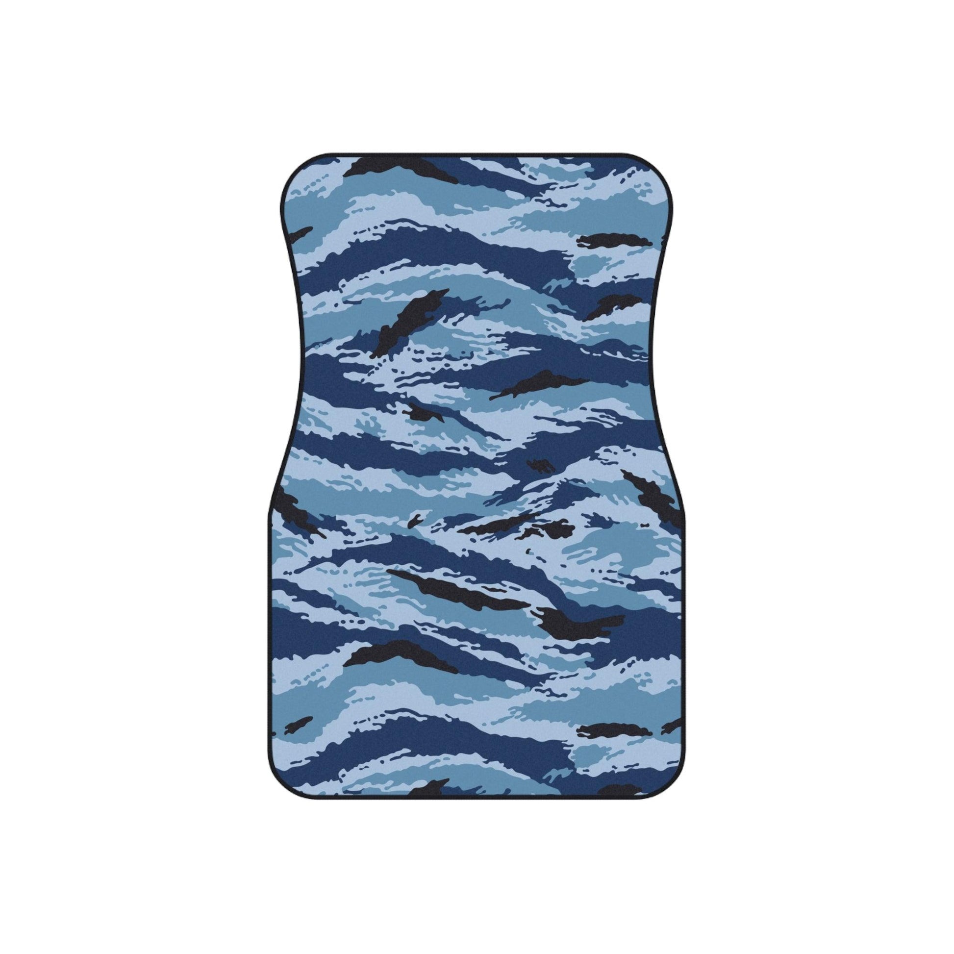 Kamysh Blue Camo All-Weather Car Mats (Set of 4) _ Concealing Coloration