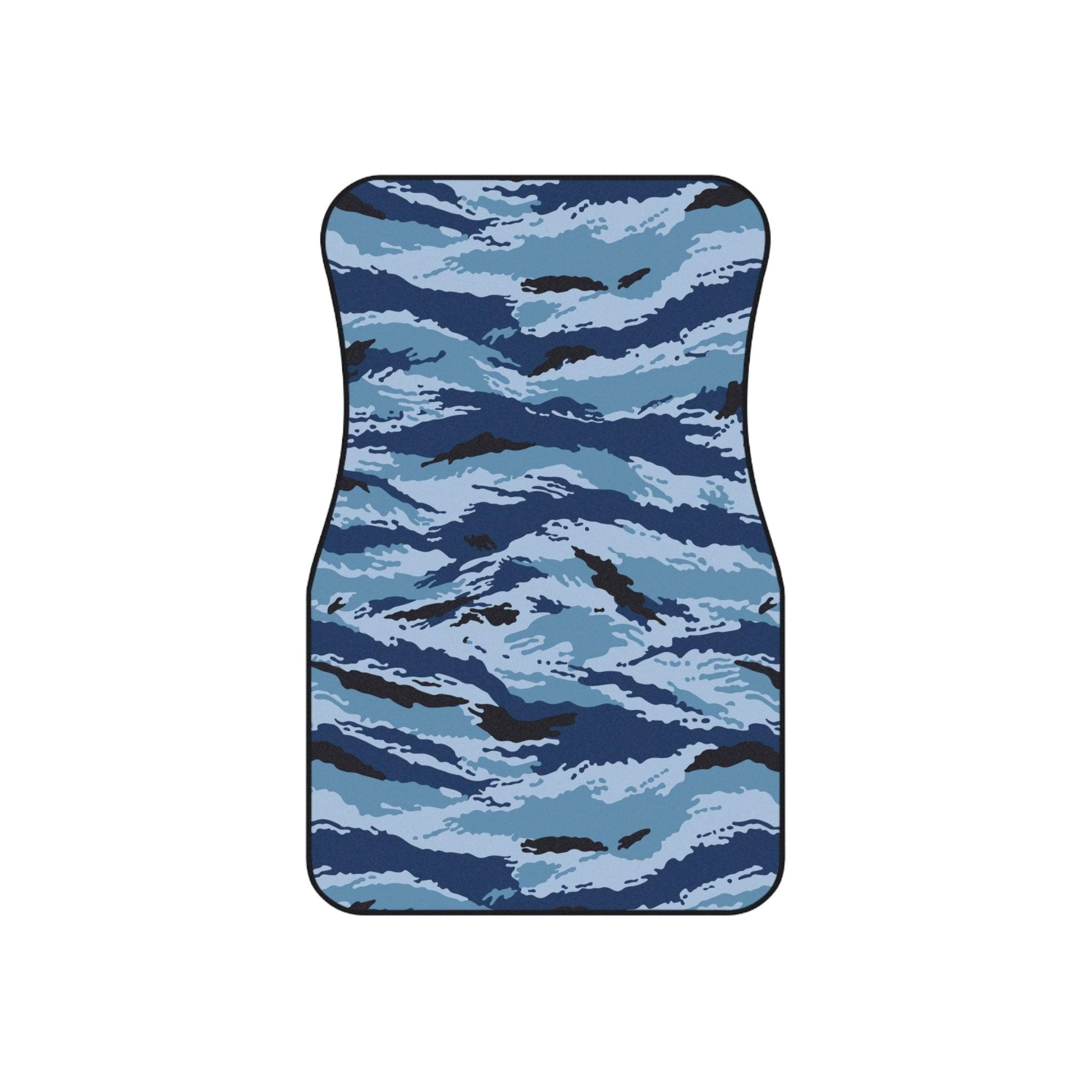Kamysh Blue Camo All-Weather Car Mats (Set of 4) _ Concealing Coloration