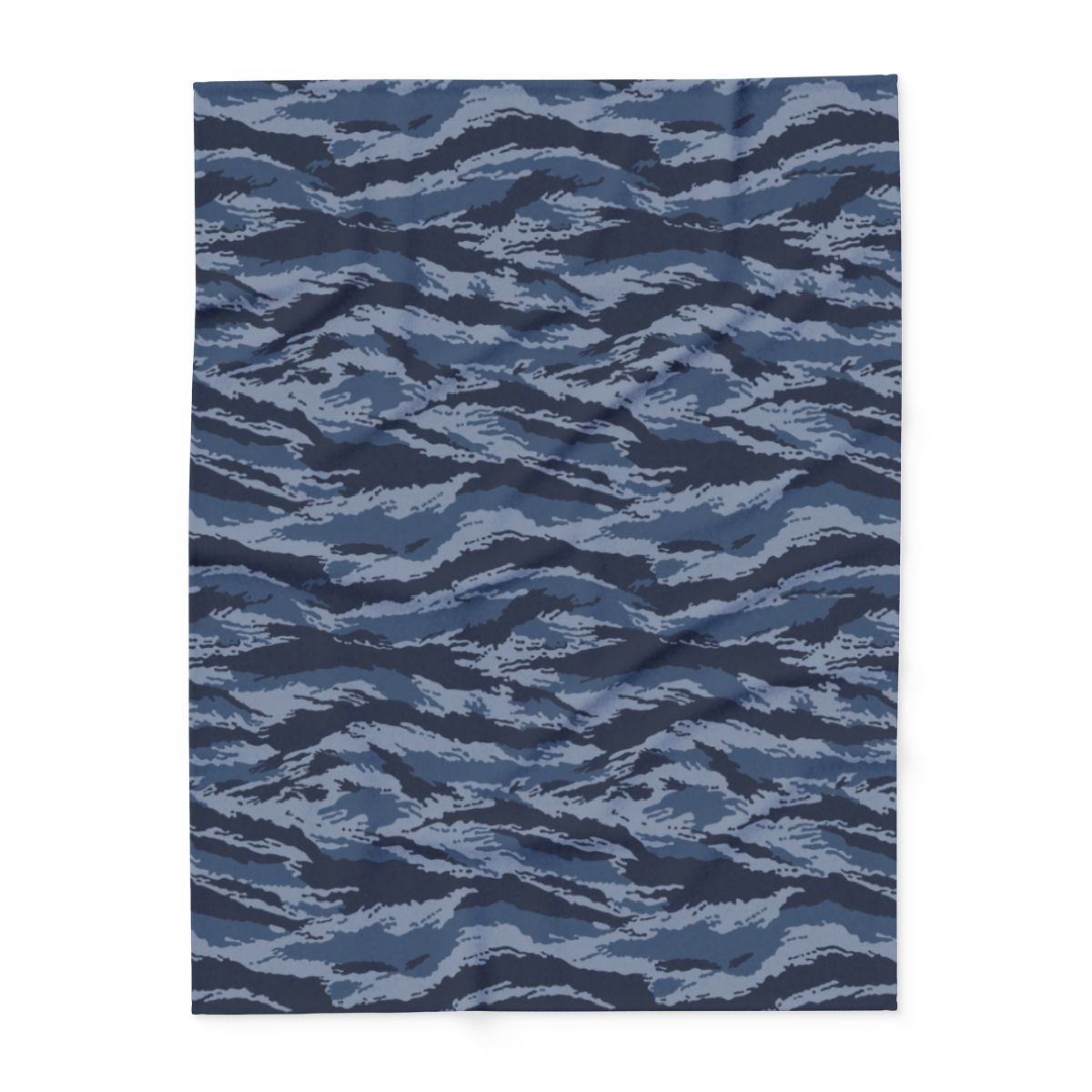 Kamysh Blue Camo Arctic Fleece Blanket - Front