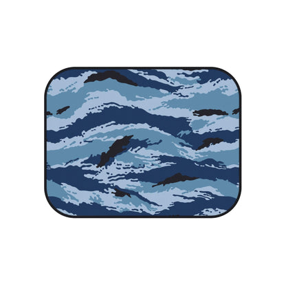 Kamysh Blue Camo Back Seat Car Mats (Set of 2) _ Concealing Coloration.