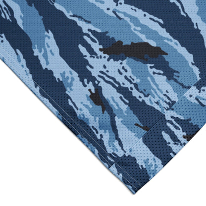 Kamysh Blue Camo Basketball Jersey _ Concealing Coloration.