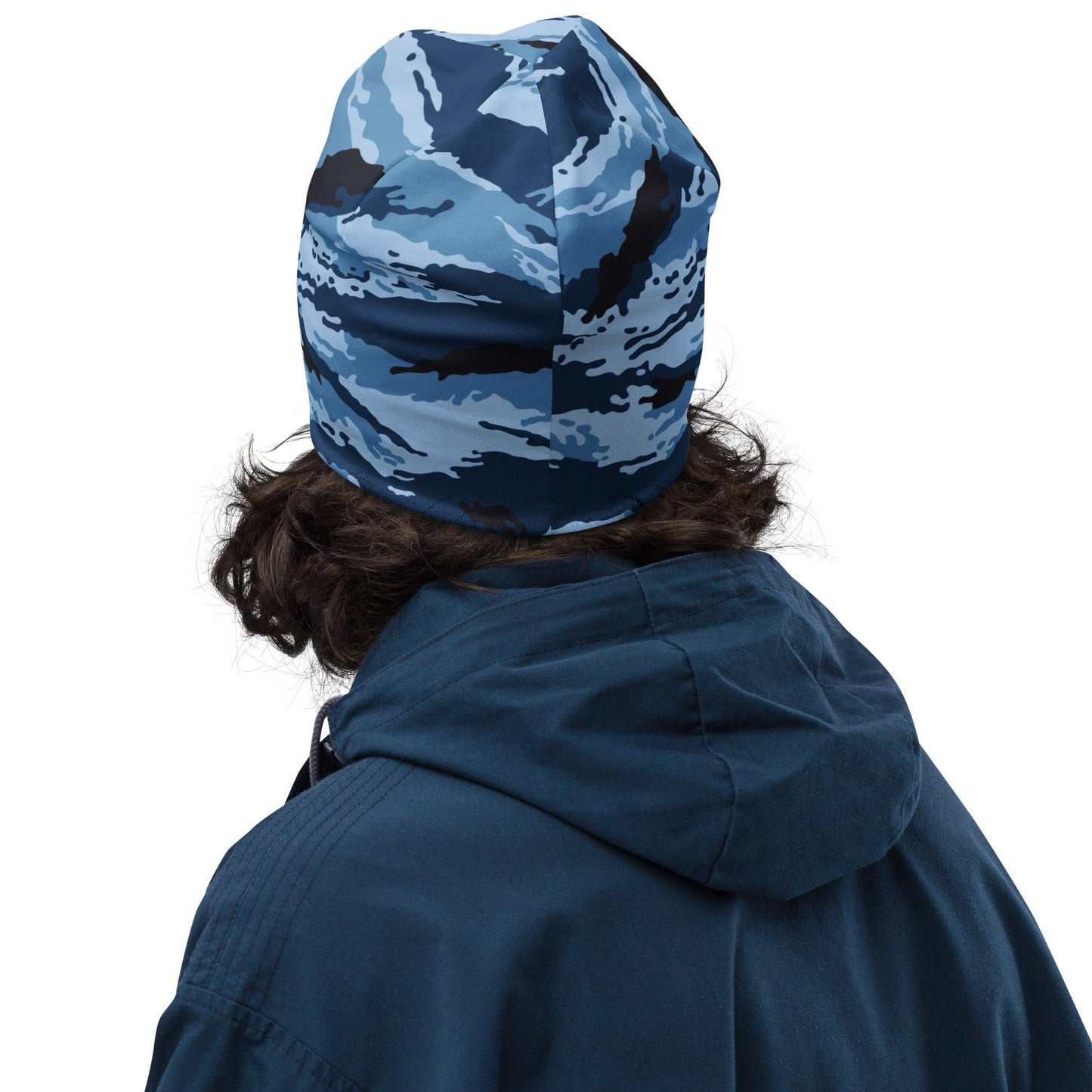 Kamysh Blue Camo Beanie - Concealing Coloration