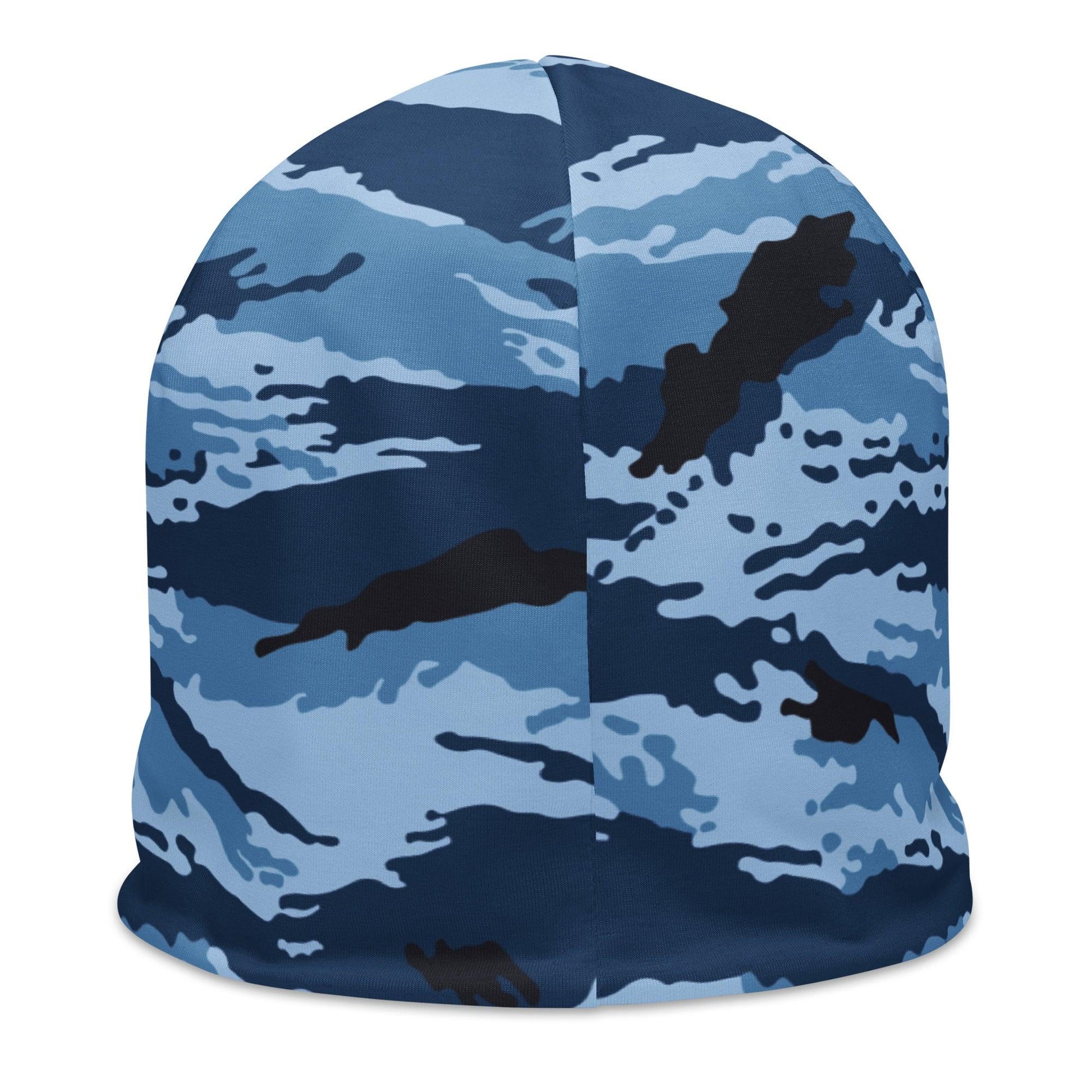 Kamysh Blue Camo Beanie - Concealing Coloration
