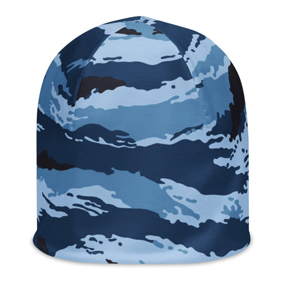 Kamysh Blue Camo Beanie - Concealing Coloration